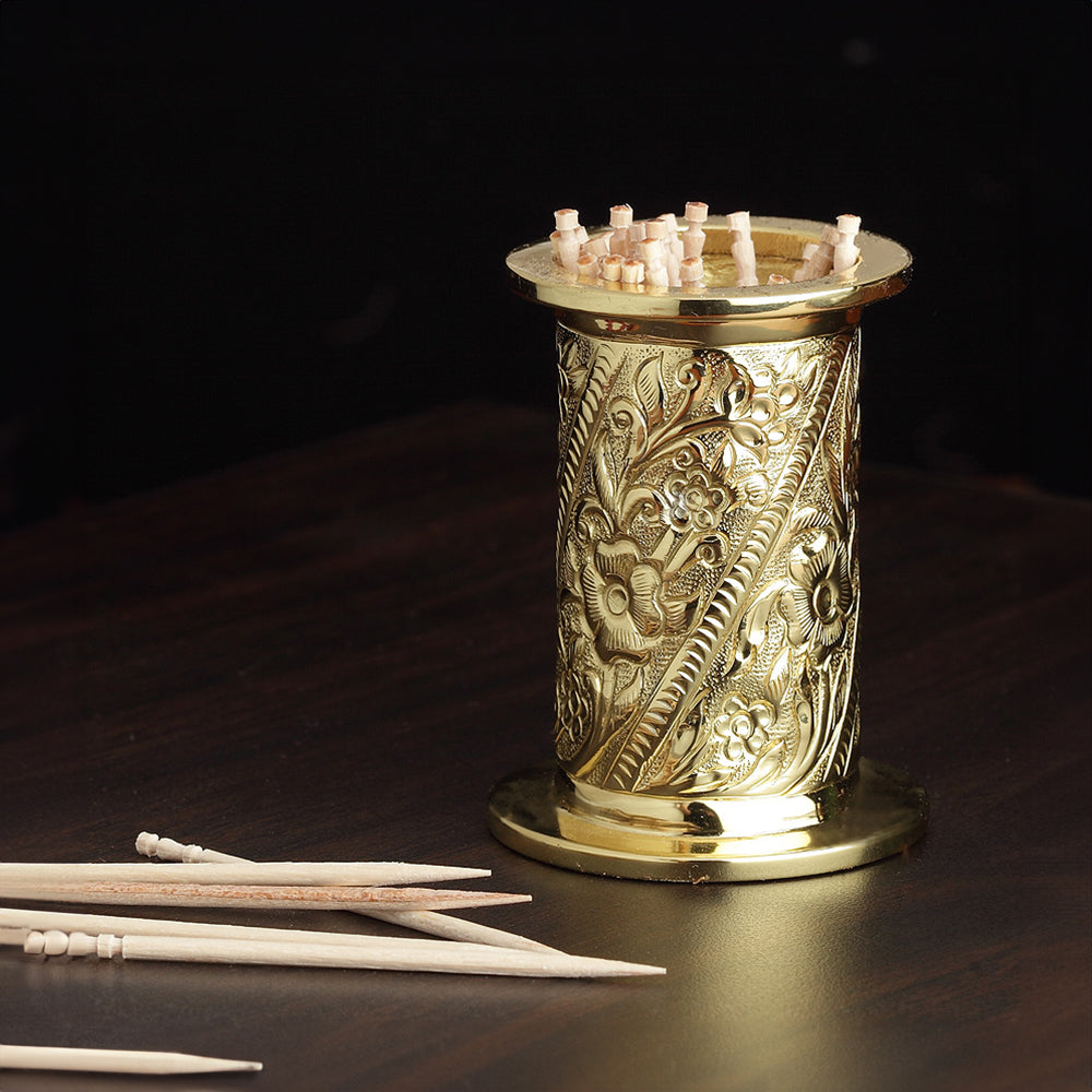 DECORATED TOOTH PICK HOLDER