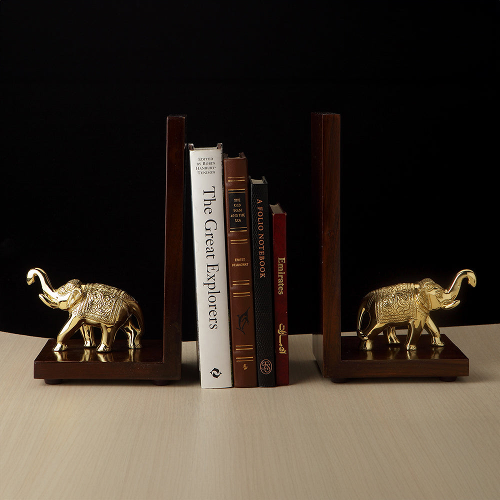 ELEPHANT BOOKENDS