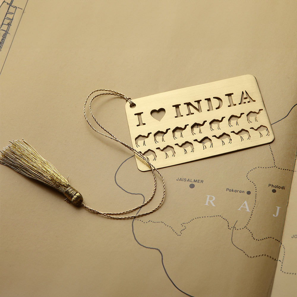 I LOVE INDIA BOOKMARK