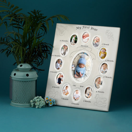 My First Year Silver-Plated Photo Frame