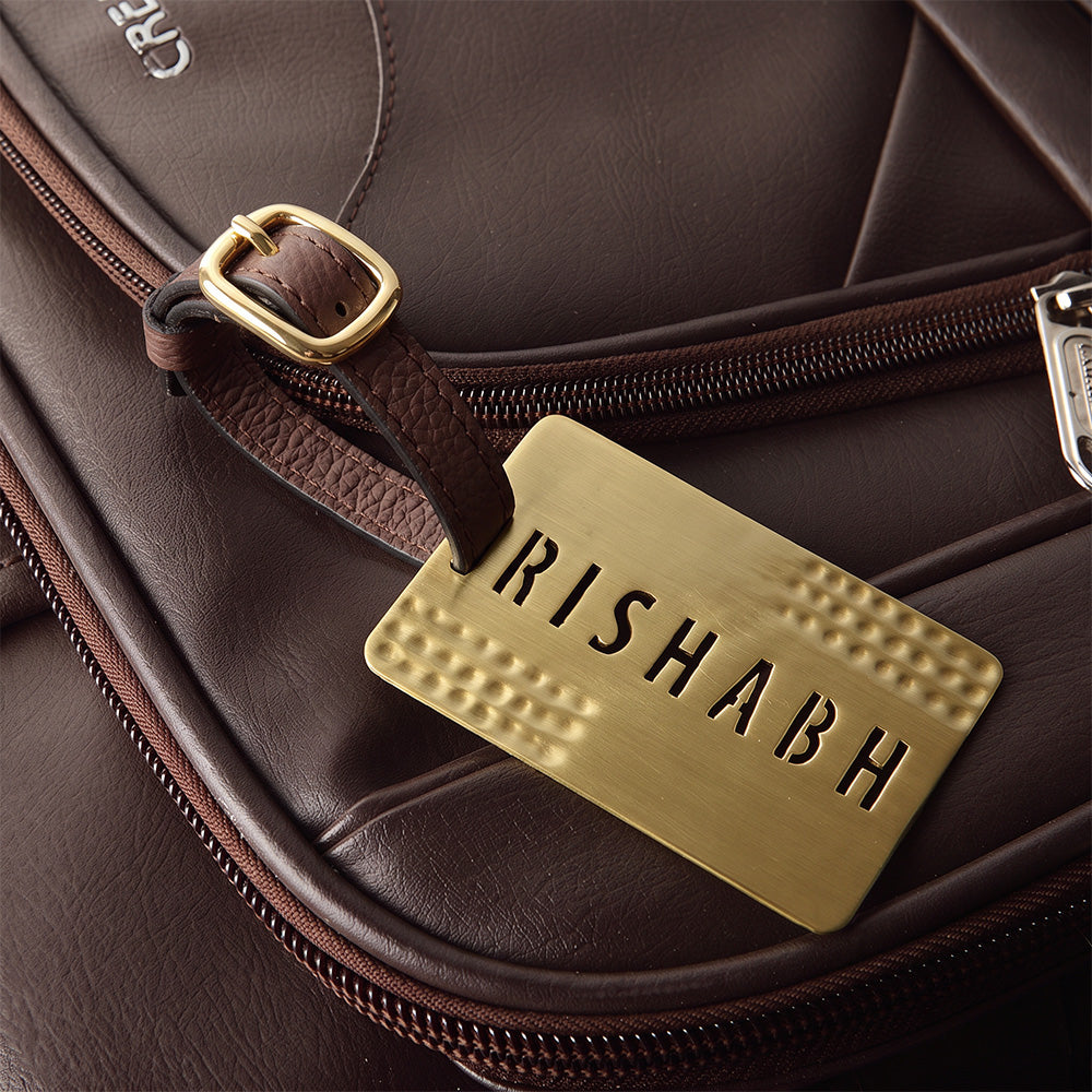 TEXTURED CUSTOMISABLE LUGGAGE TAG