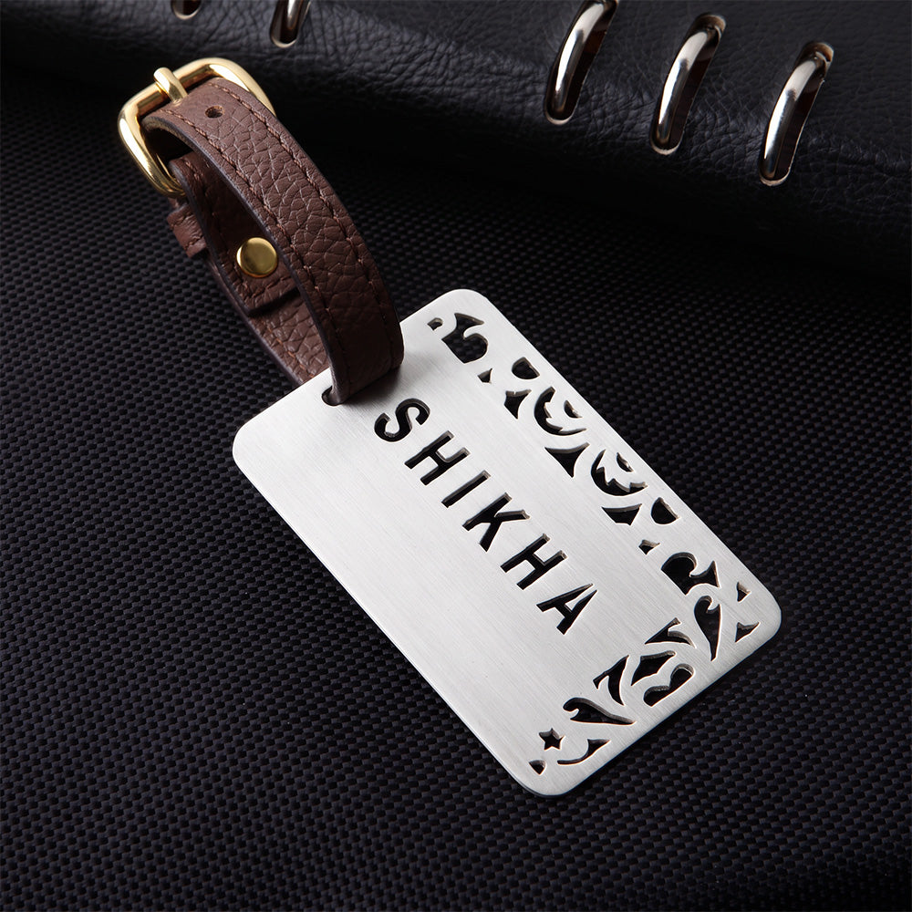 PATTERNED CUSTOMISABLE LUGGAGE TAG