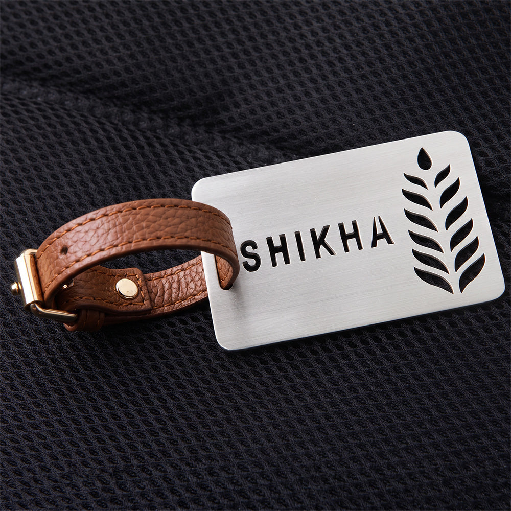 LEAF CUSTOMISABLE LUGGAGE TAG