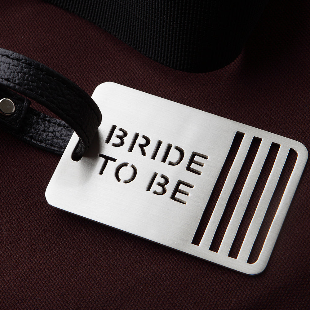 BRIDE TO BE- STRIPES LUGGAGE TAG