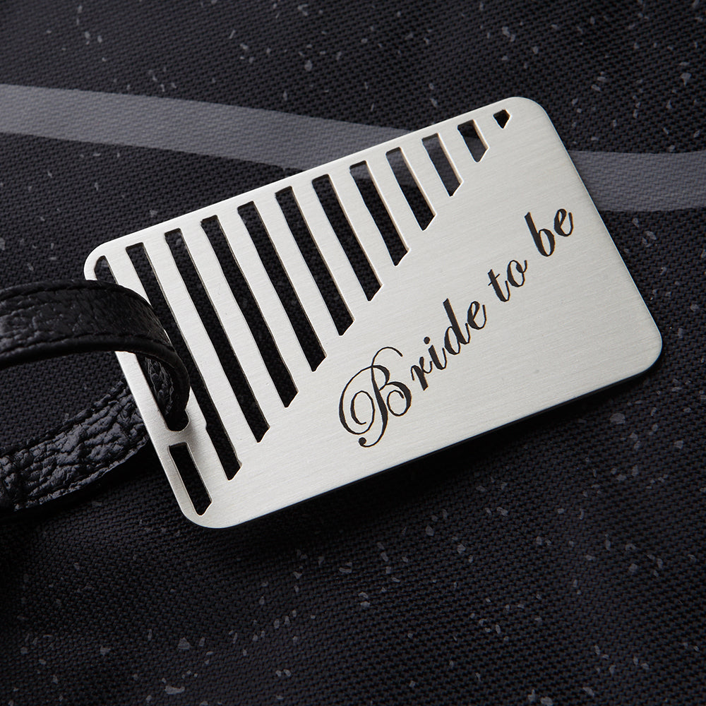 BRIDE TO BE- STRIPES LUGGAGE TAG