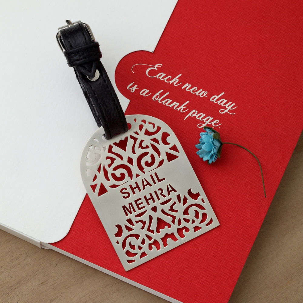 Silver-Plated Luggage Tag