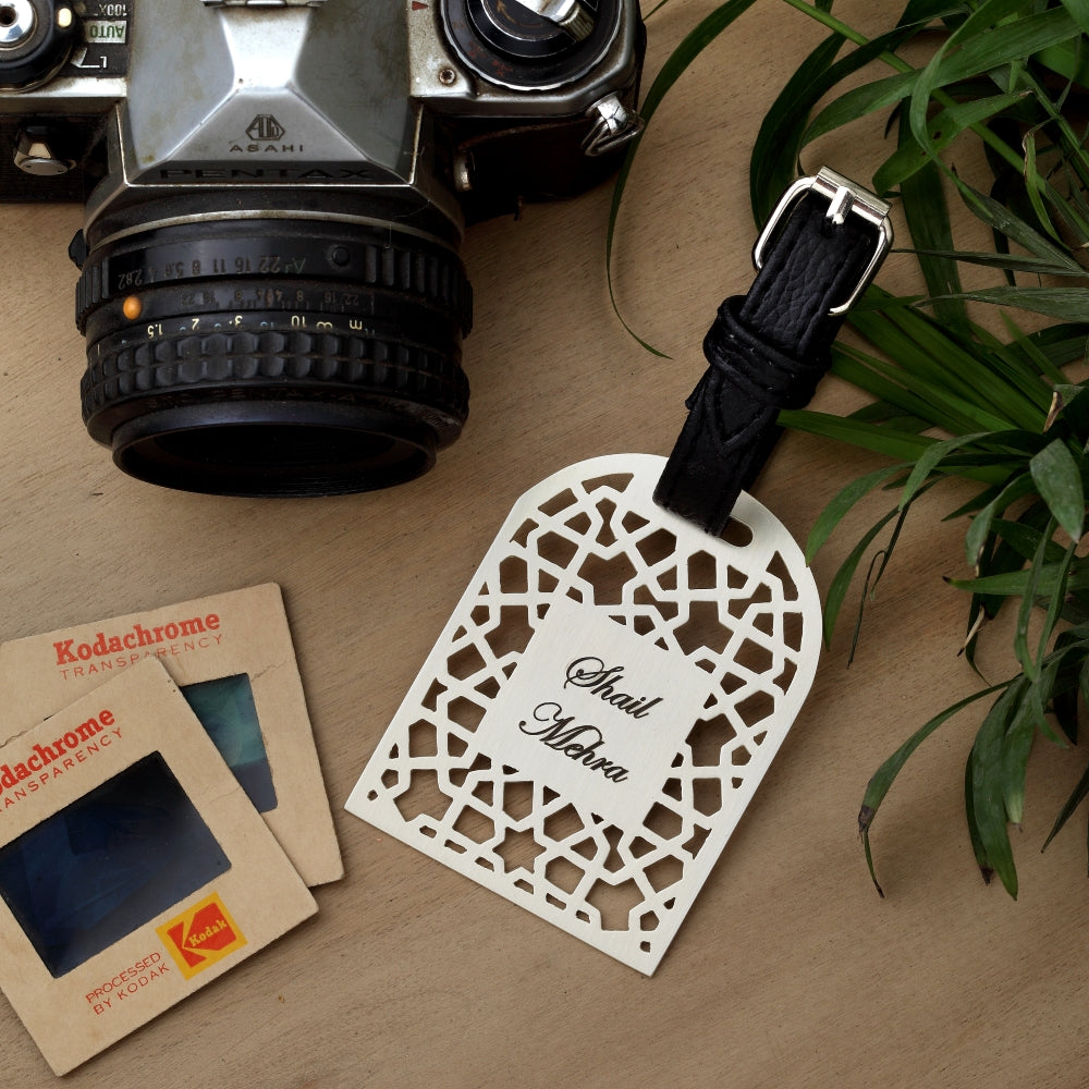 Silver-Plated Luggage Tag