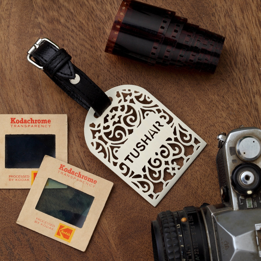 Silver-Plated Luggage Tag