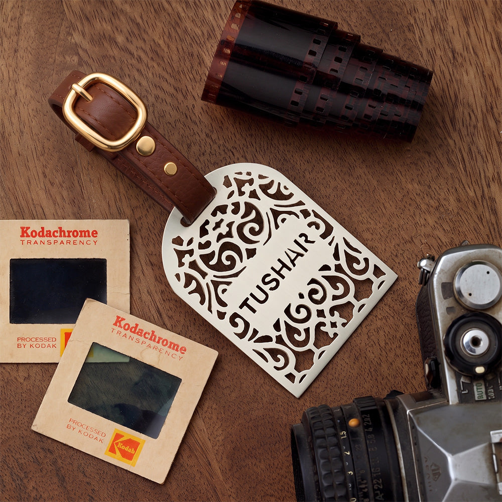 Silver-Plated Luggage Tag