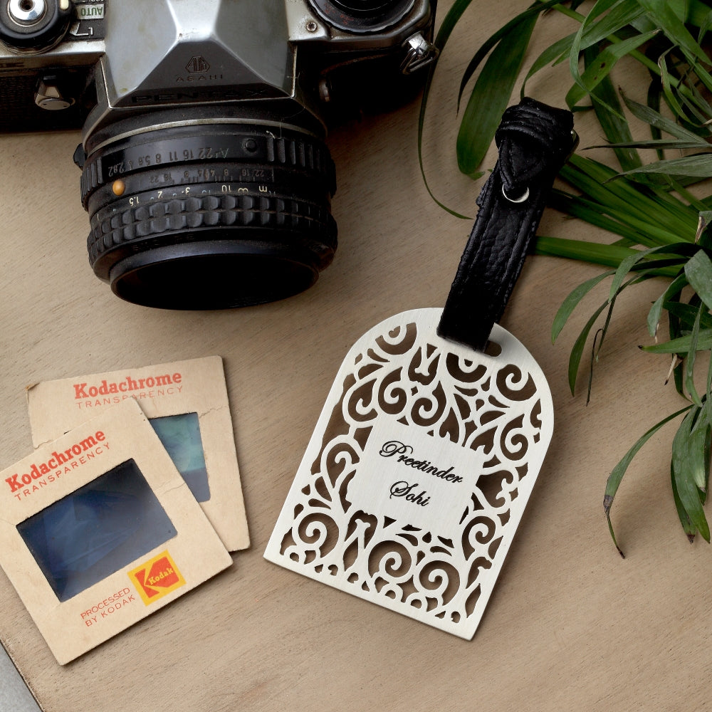 Silver-Plated Luggage Tag