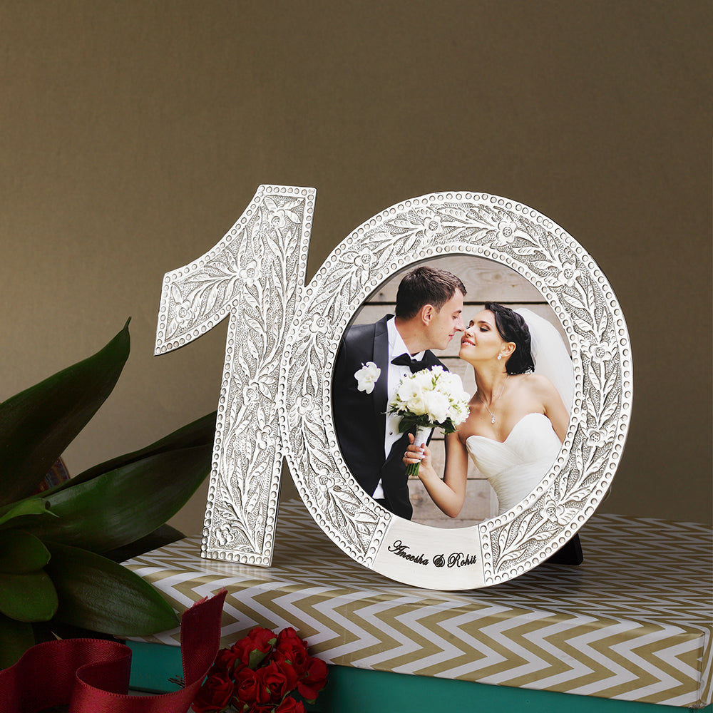10th Anniversary Silver-Plated Photo Frame