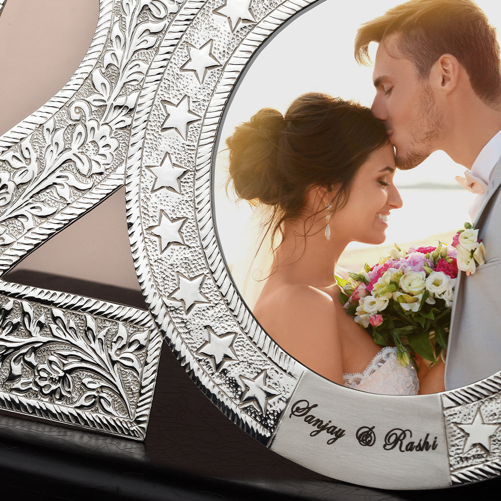 20th Anniversary Silver-Plated Photo Frame