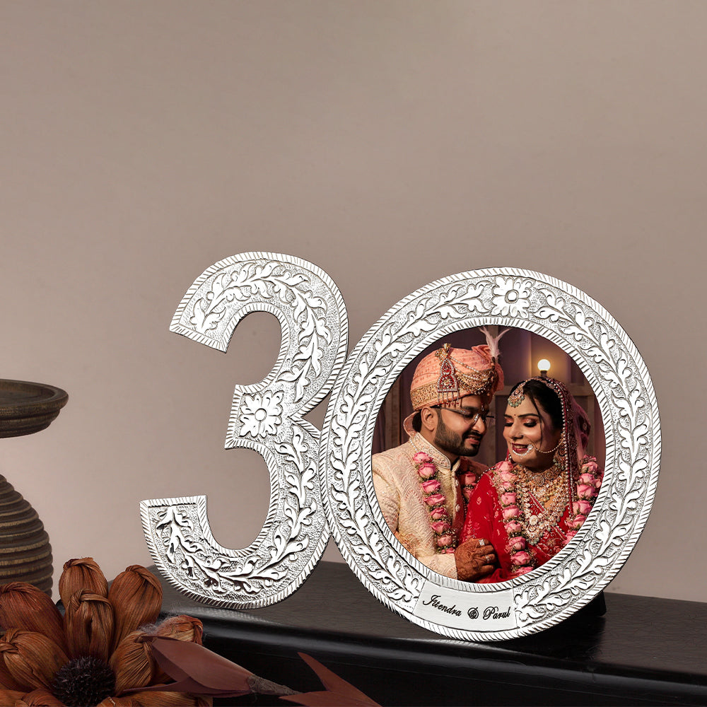 30th Anniversary Silver-Plated Photo Frame