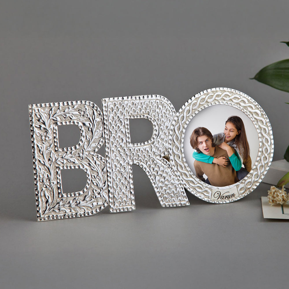 SILVER PLATED BRO PHOTO FRAME