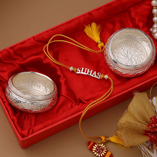 CODE SILVER RAKHI HAMPER
