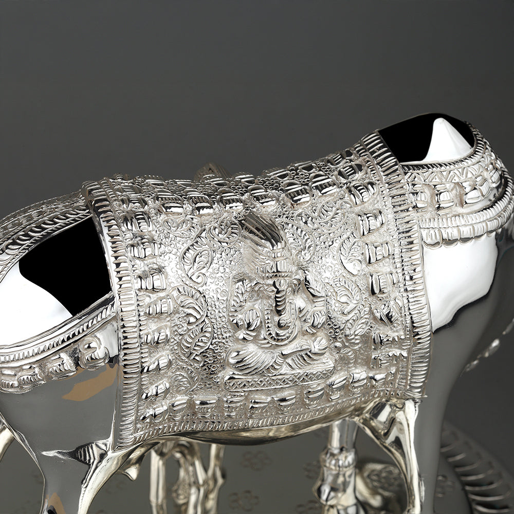 SILVER PLATED KAMDHENU