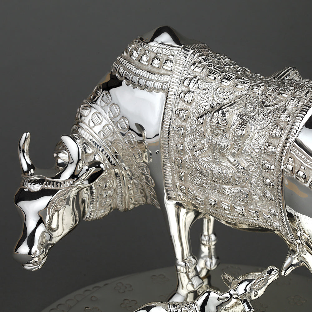 SILVER PLATED KAMDHENU