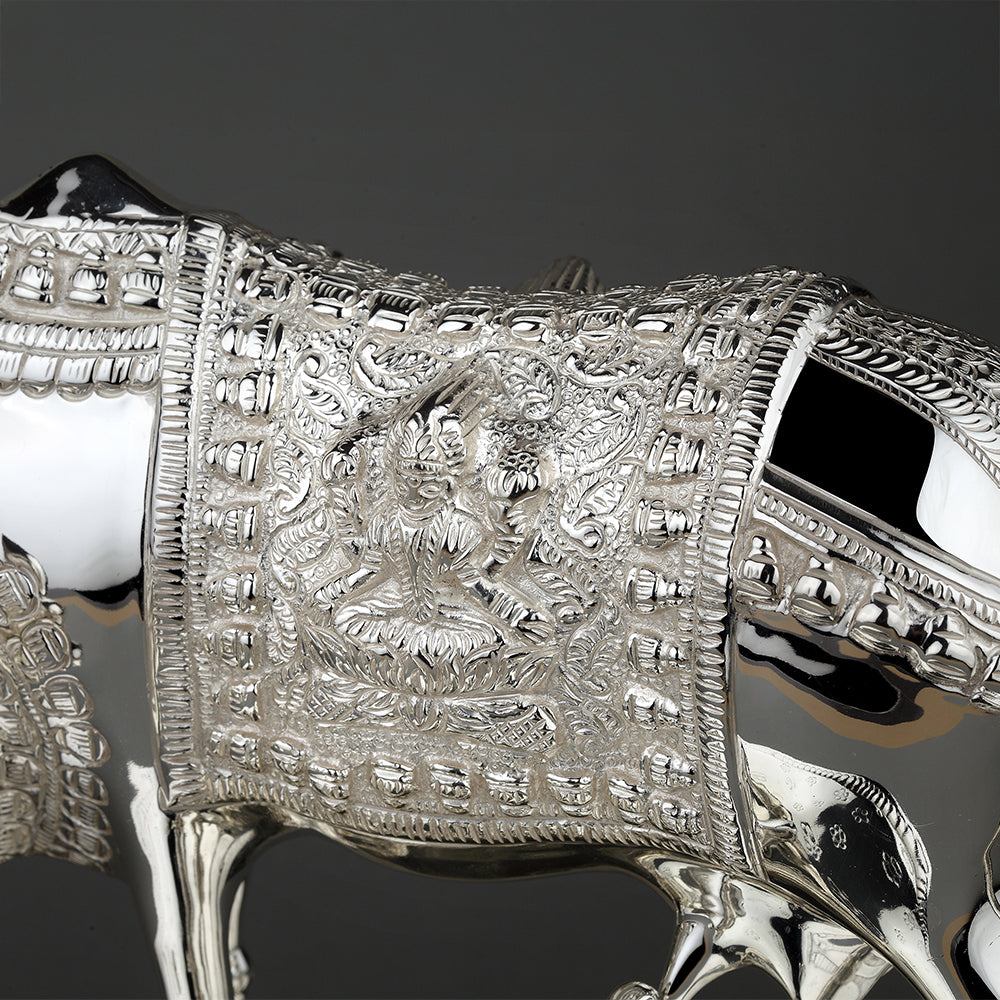 SILVER PLATED KAMDHENU