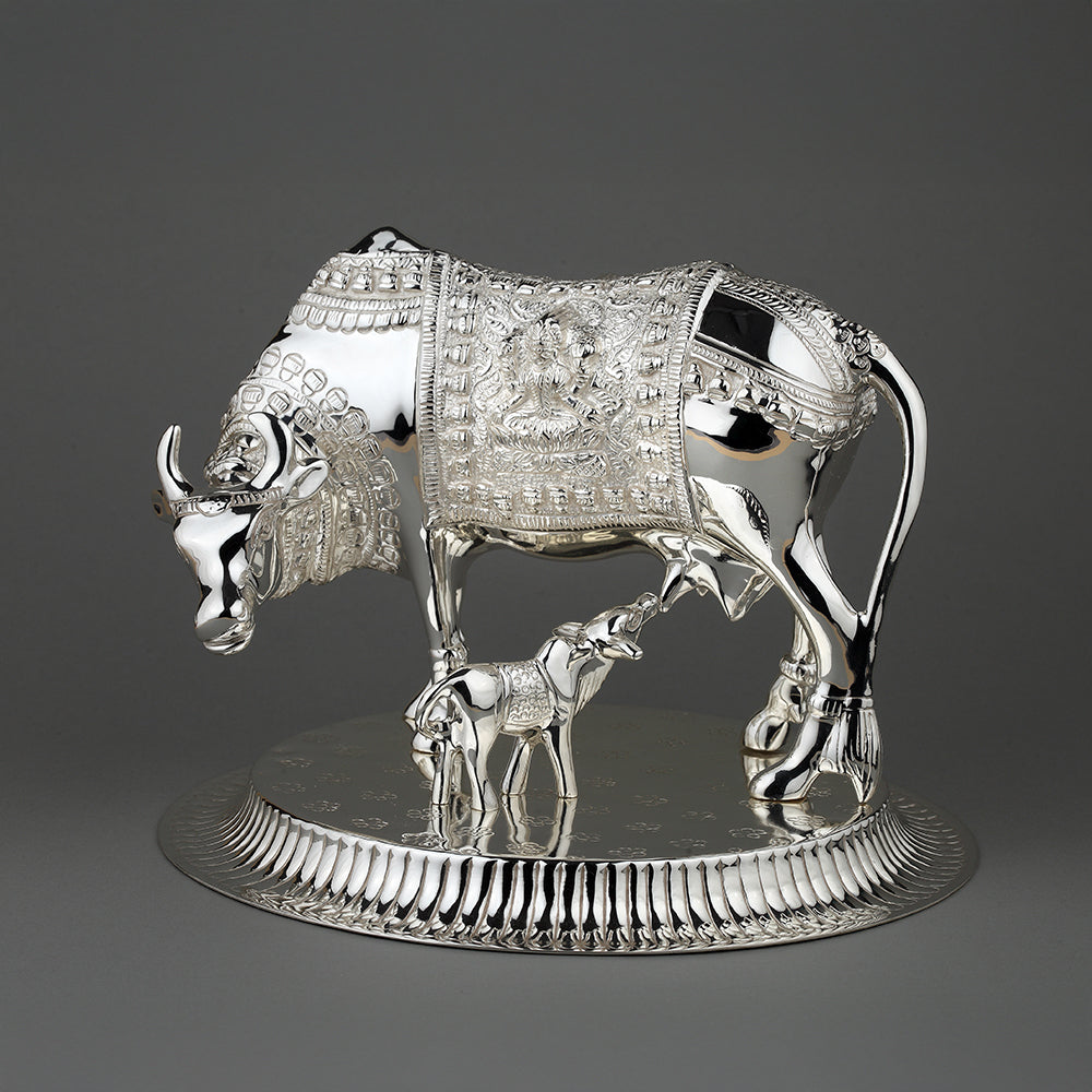 SILVER PLATED KAMDHENU