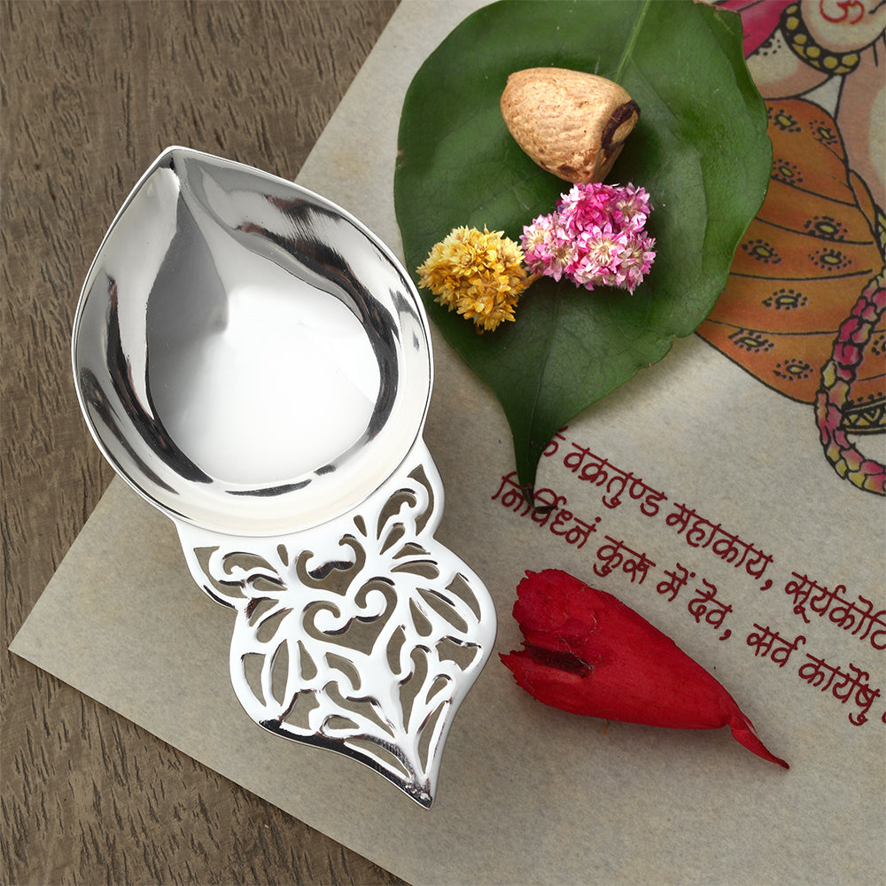 SILVER PLATED DIYA