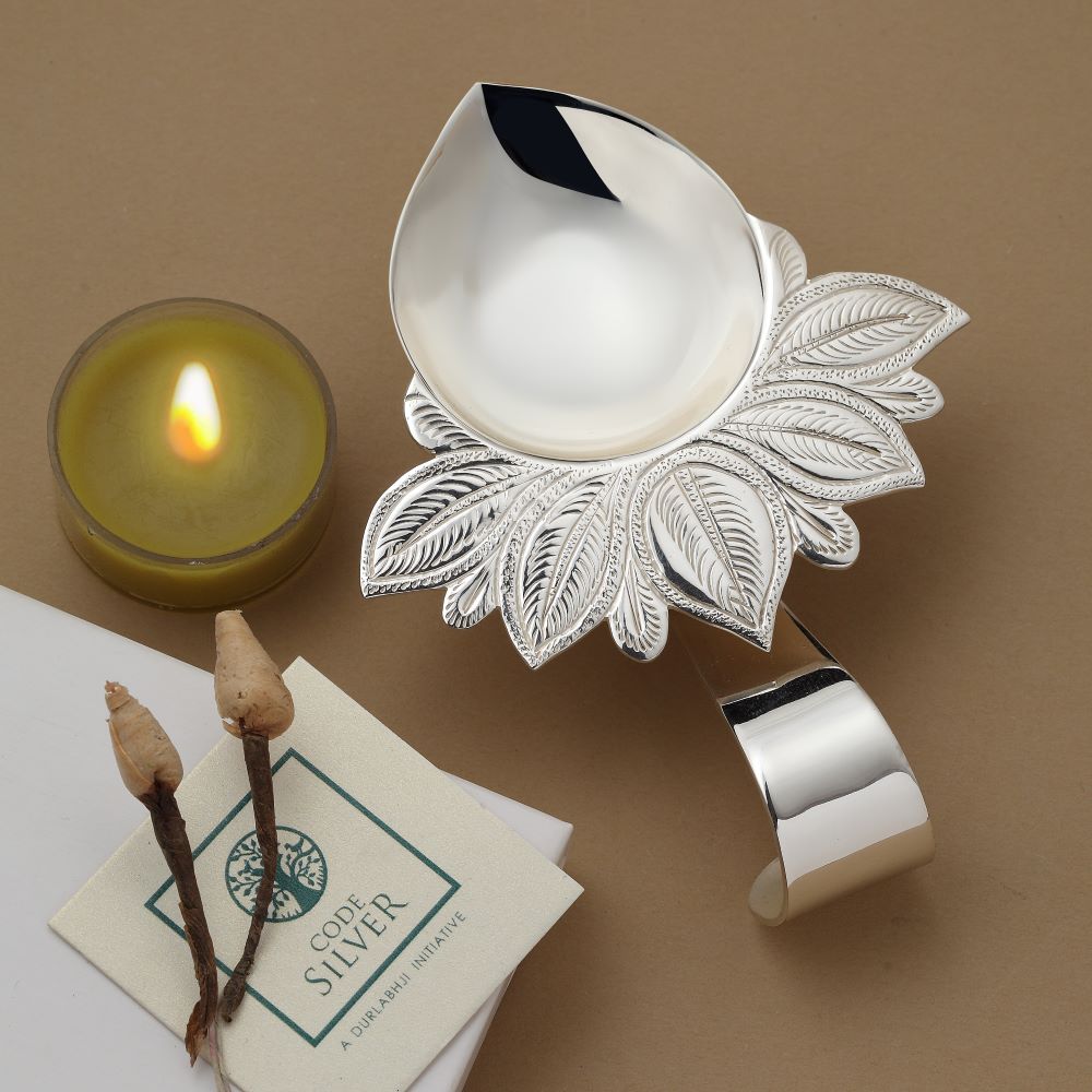 SILVER PLATED DIYA