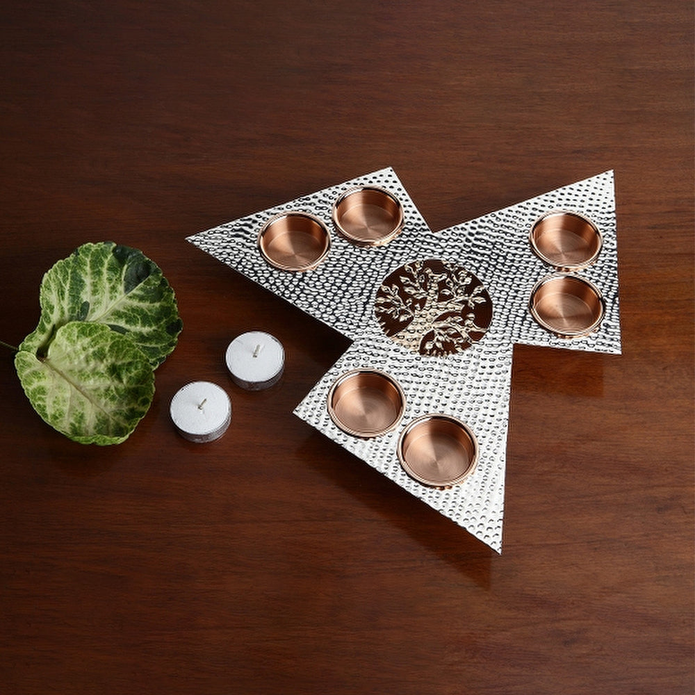 NATURE INSPIRED SIX TEA LIGHT HOLDER