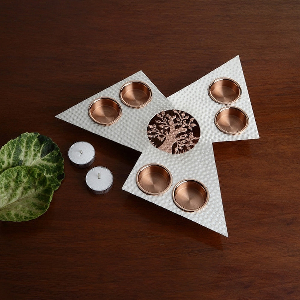 NATURE INSPIRED SIX TEA LIGHT HOLDER