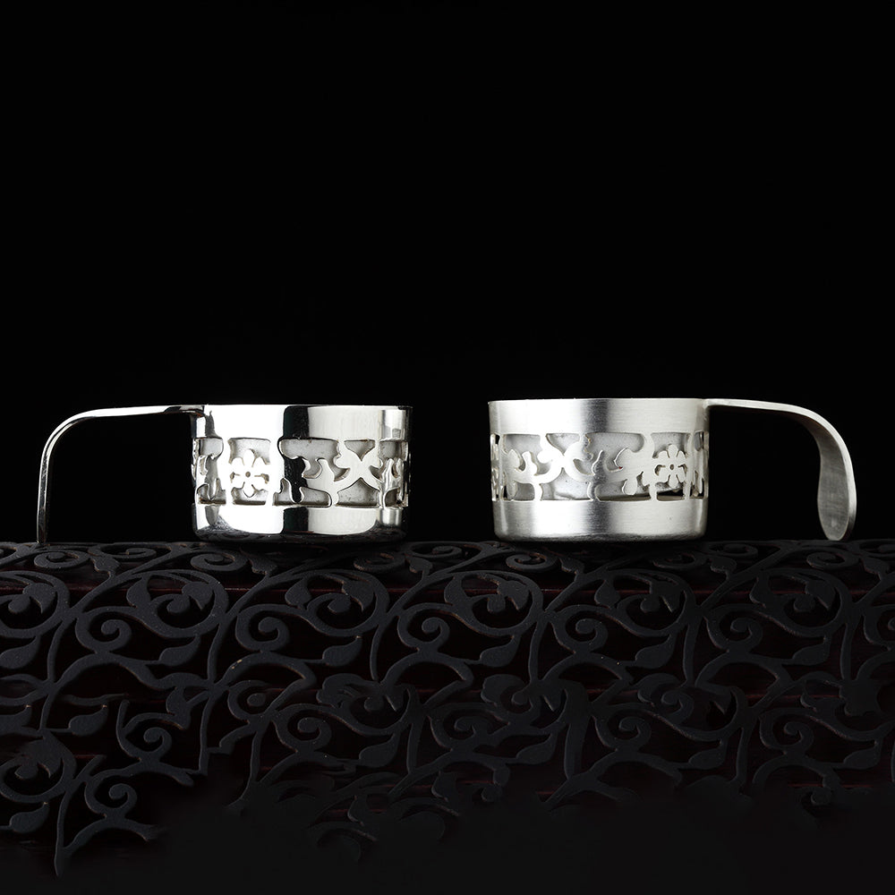 DECORATED TEA LIGHT HOLDER (SET OF 2)