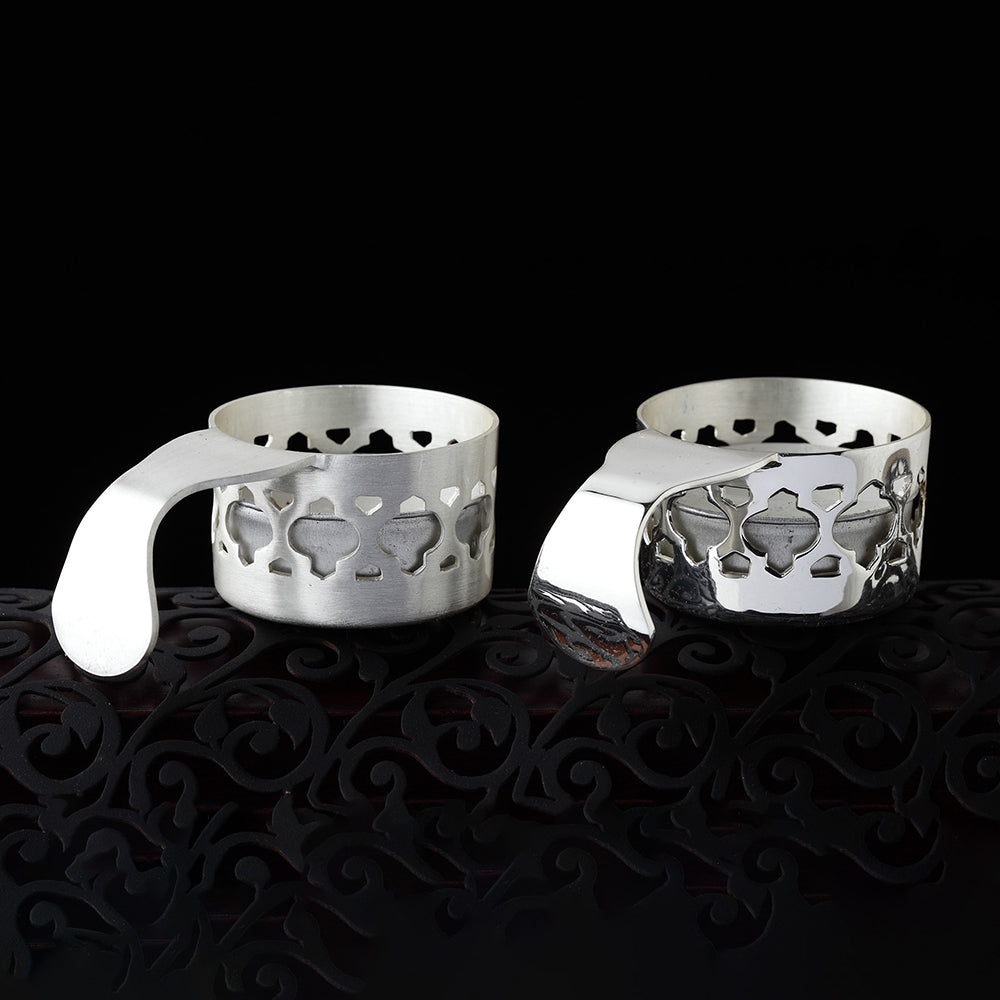 DECORATED TEA LIGHT HOLDER (SET OF 2)