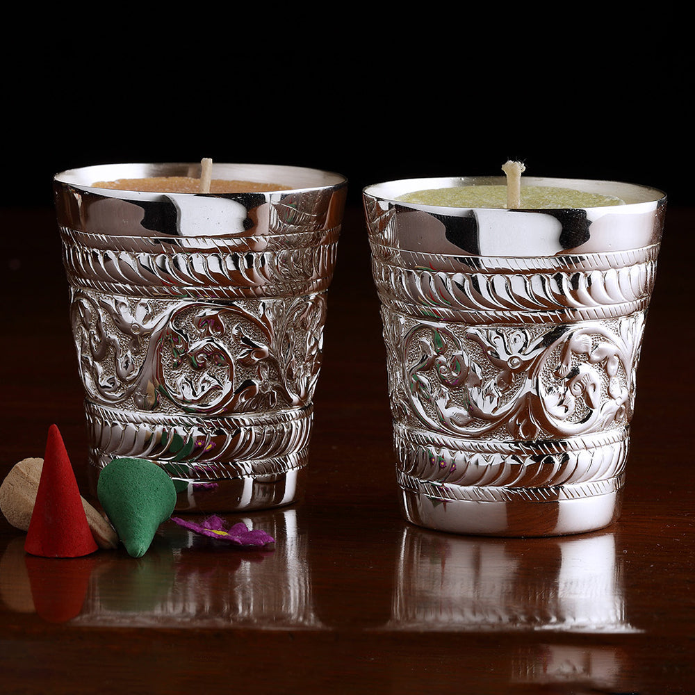 TRADITIONAL TEA LIGHT HOLDER ( SET OF 2 )