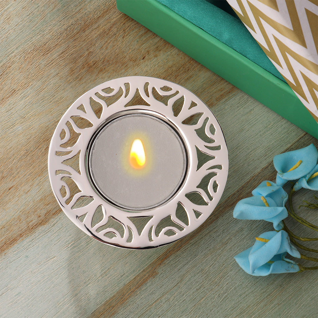Silver Plated Tealight Holder