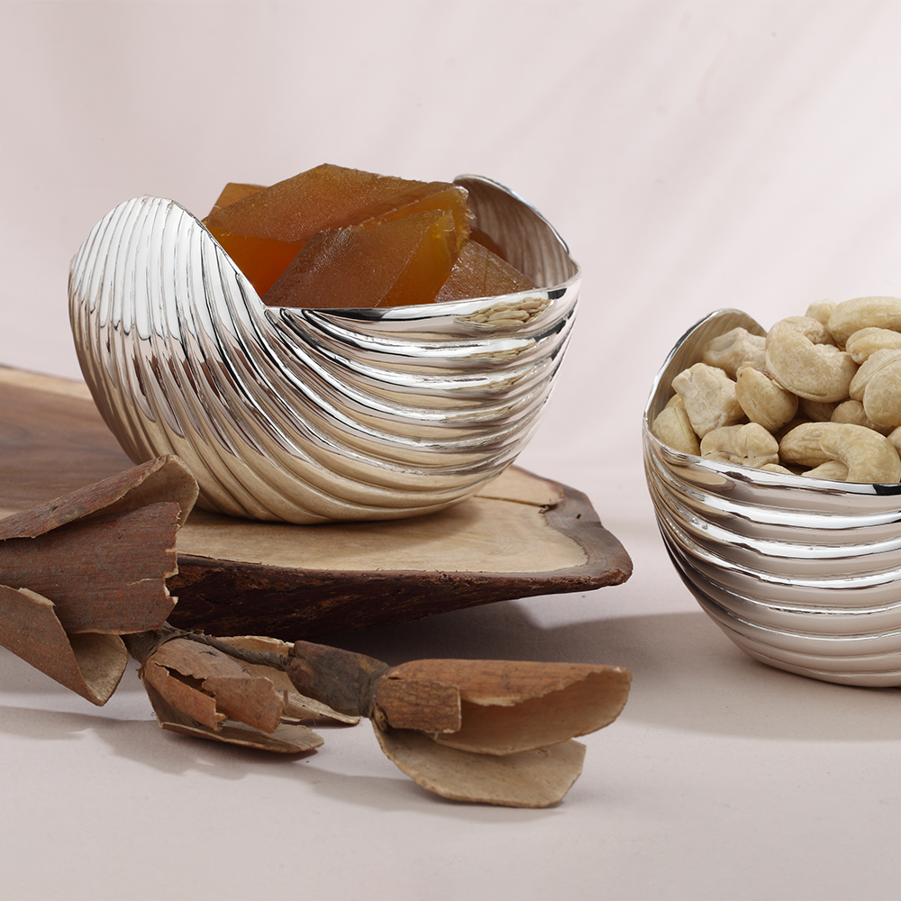 Silver- Plated Snack Bowls
