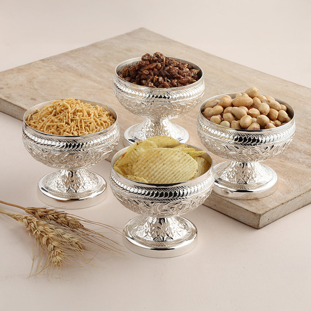 Flower Patterned Snacks Bowls