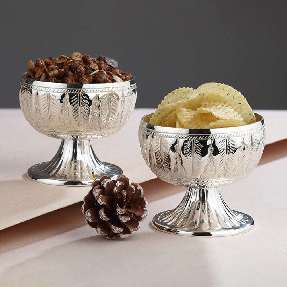 Flower Patterned Snacks Bowls