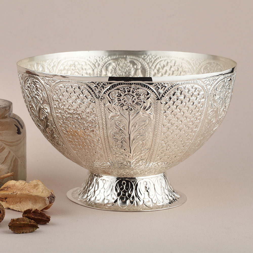 Floral Pattern Fruit Bowl