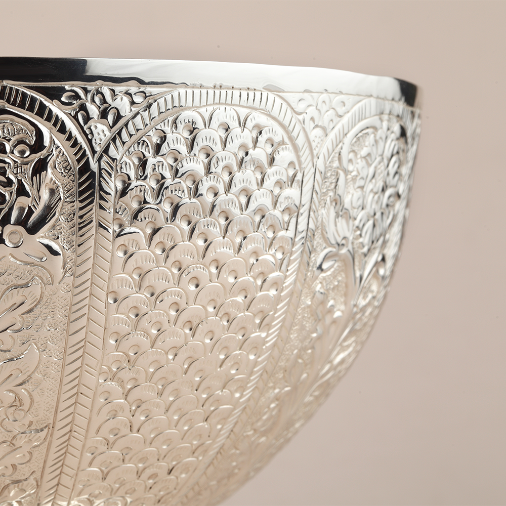 Floral Pattern Fruit Bowl