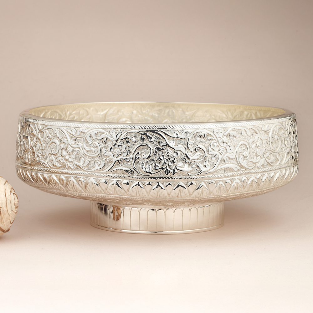 Silver-Plated Luxury Fruit Bowls