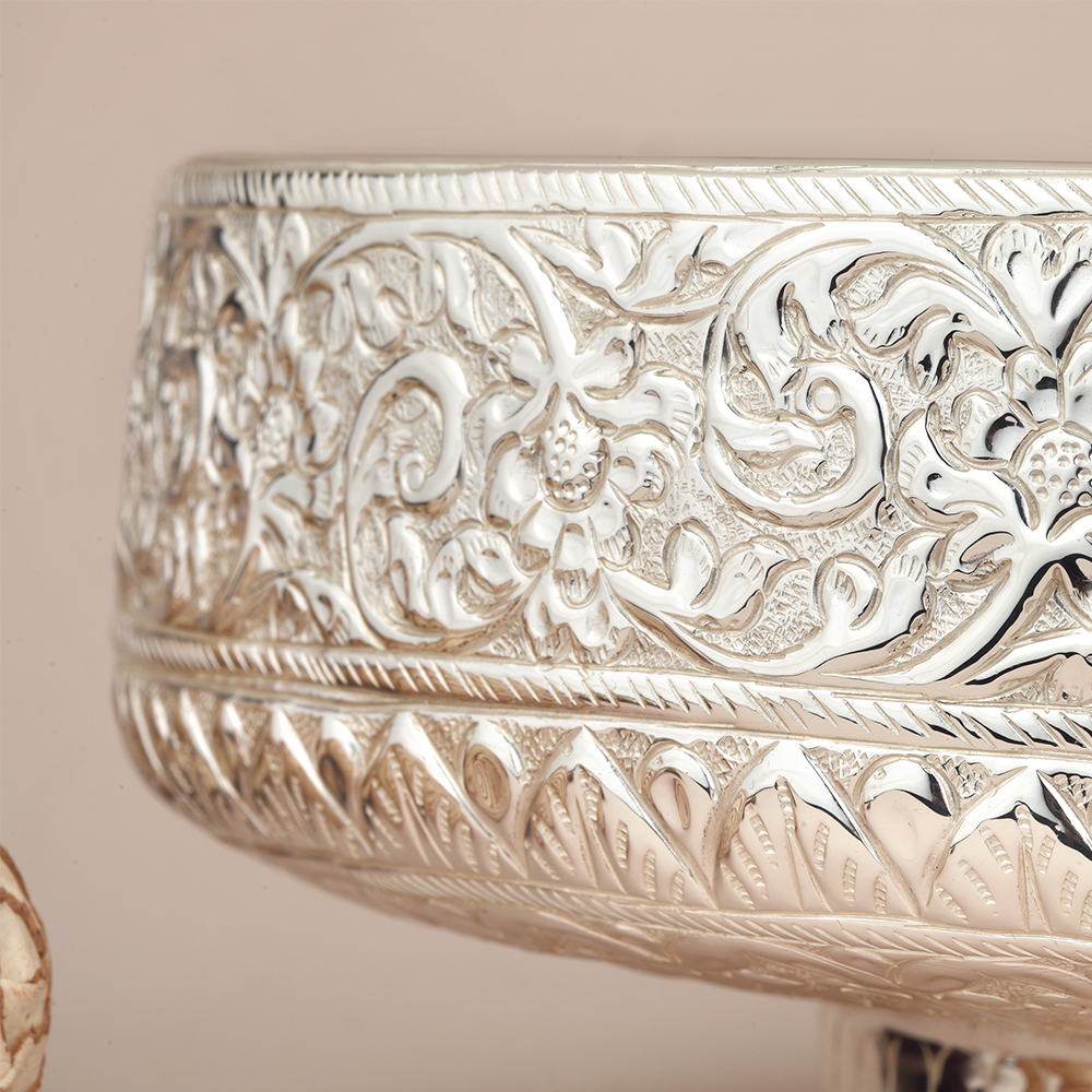 Silver-Plated Luxury Fruit Bowls