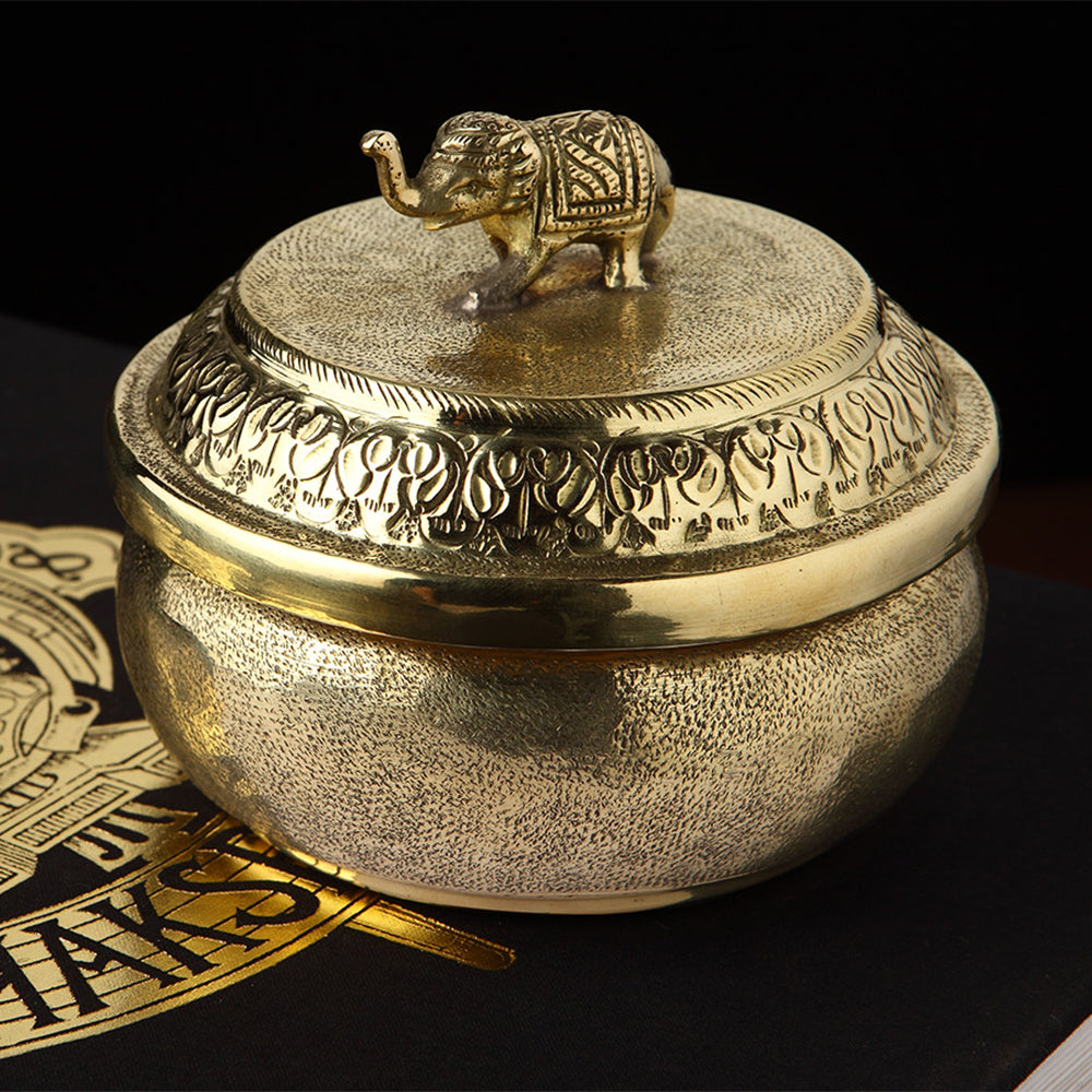 ELEPHANT ROUND STORAGE CONTAINER