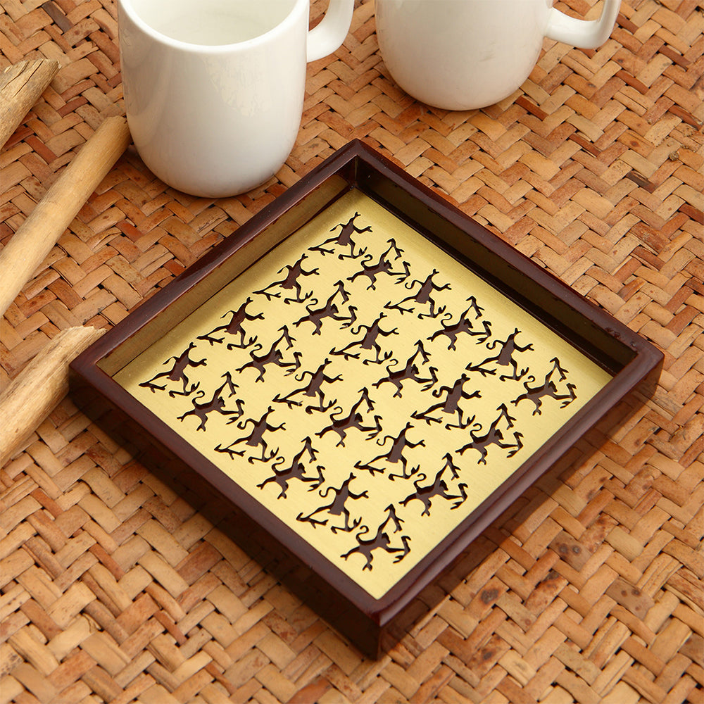 MONKEY WOODEN COASTER