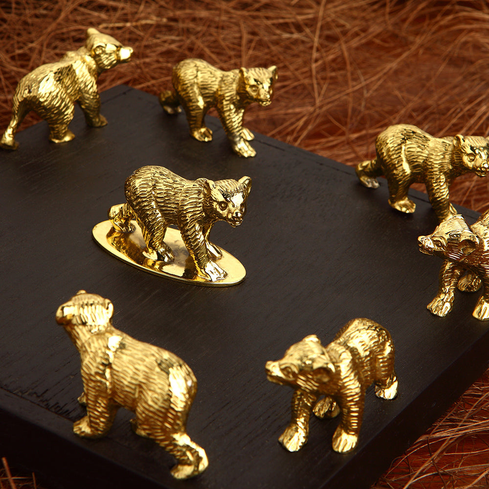 BEAR WOODEN TISSUE HOLDER