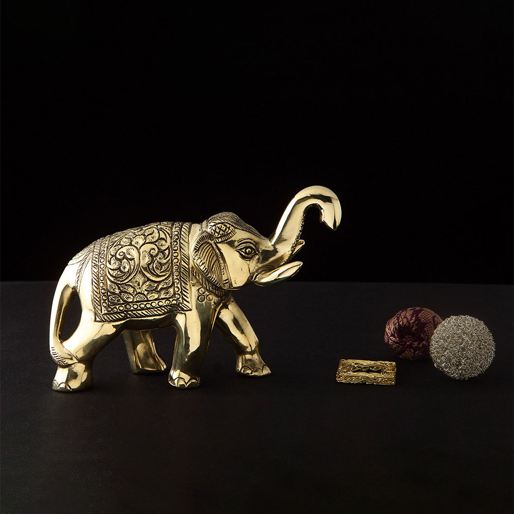 ELEPHANT FIGURINE RAISED TRUNK