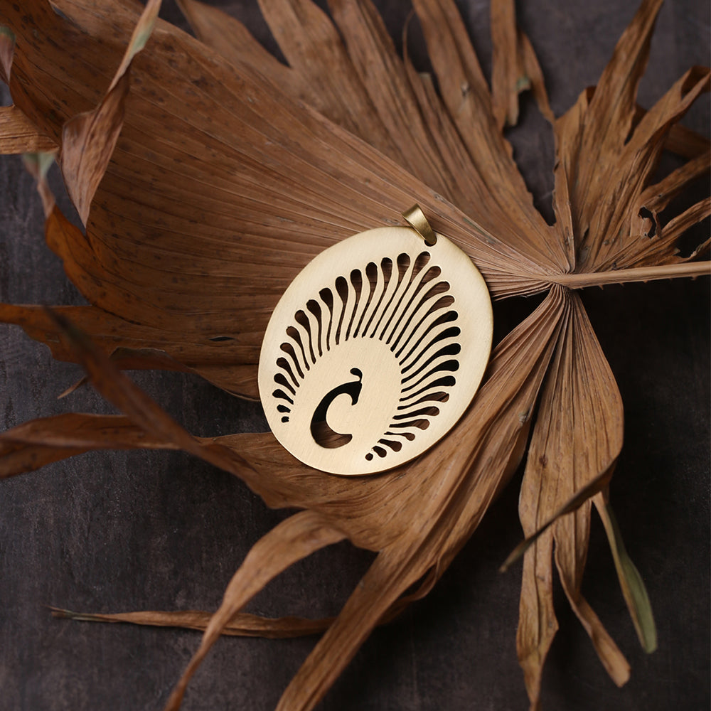 PEACOCK CUTOUT PENDENT