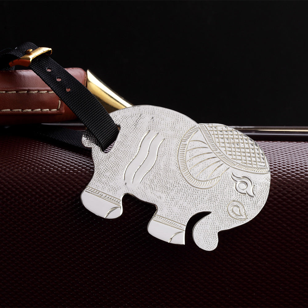 DECORATED ELEPHANT LUGGAGE TAG