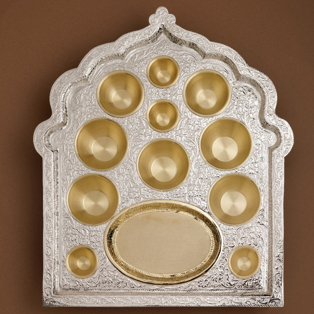 EMBELLISHED SMALL CHITAI DINNER THAAL
