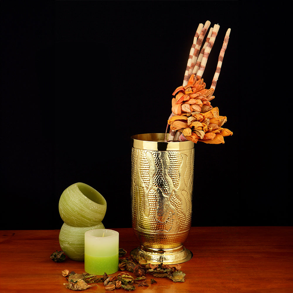 Vase Code Completely handcrafted, made in brass and lacquered! – Code Silver
