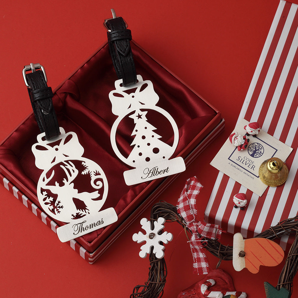 Christmas Hamper with Set of 2 Christmas Luggage Tags