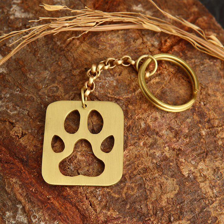 PUG MARK SQUARE - KEY RING