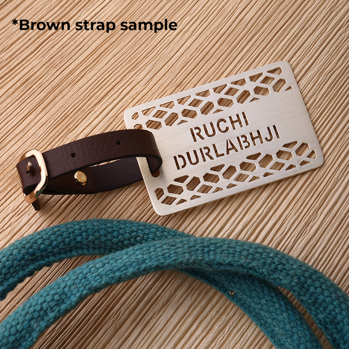 TEXTURED CUSTOMISABLE LUGGAGE TAG