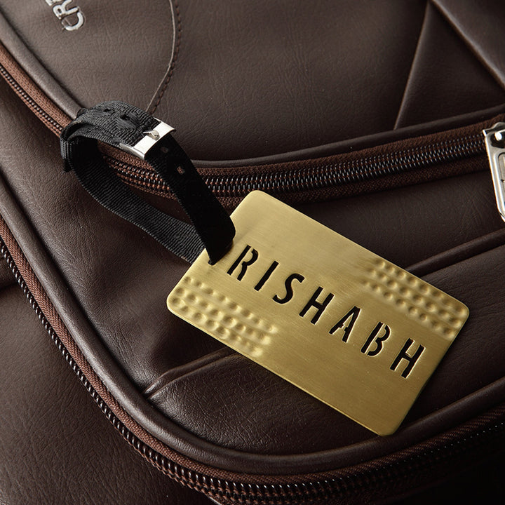 TEXTURED CUSTOMIZABLE LUGGAGE TAG